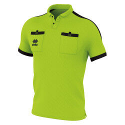 MAILLOT MANCHES COURTES ARBITRE DOUG VERT FLUO/NOIR ERREA