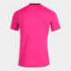 MAILLOT MANCHES COURTES TIGER III JOMA ROSE FLUO/NOIR