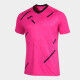 MAILLOT MANCHES COURTES TIGER III JOMA ROSE FLUO/NOIR