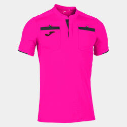 MAILLOT MANCHES COURTES ARBITRE RESPECT II JOMA ROSE FLUO/NOIR