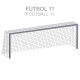 PAIRE DE FILETS FOOTBALL EXPERT BLANC POUR BUT À 11 ZASTOR - 5013