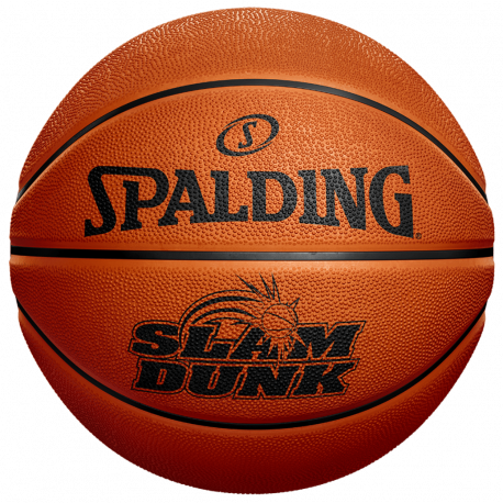 Ballon basket SLAM DUNK orange caoutchouc outdoor SPALDING