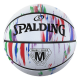 Ballon basket extérieur taille 5 MARBLE SERIES en caoutchouc T5 Rainbow SPALDING