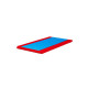 TAPIS DE GYMNASTIQUE BORDS ROUGES SOLIDAIRES EN BOUTS 200X150X4CM DIMASPORT - 23160