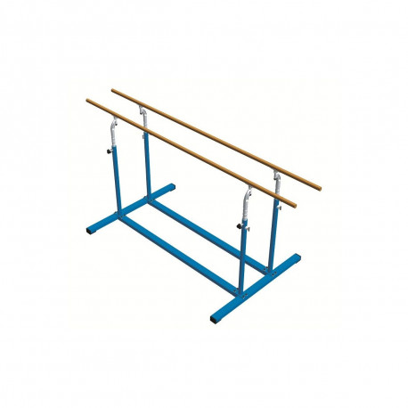 BARRES PARALLELES DE GYMNASTIQUE ENTRAINEMENT AVEC EMBASE FIXE DIMASPORT - 24151