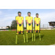 LOT DE 3 MANNEQUINS FLEXIBLES EN POLYESTER IMPRIMÉ JAUNE POWERSHOT 