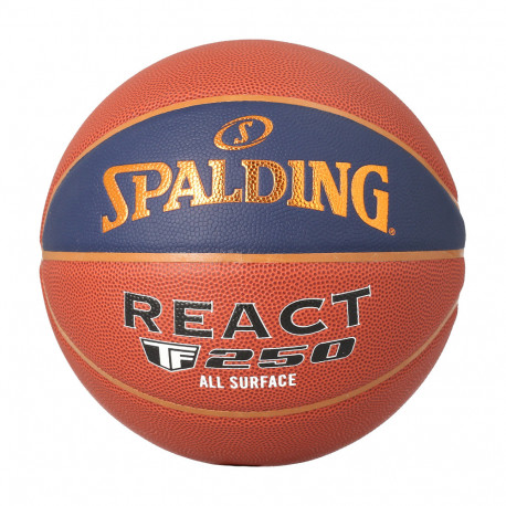 Ballon basket intérieur extérieur taille 5 LNB REACT TF 250 2022 composite T5 SPALDING