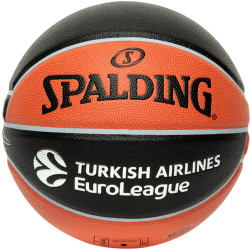 Ballon basket intérieur extérieur taille 7 EUROLEAGUE EXCEL TF 500 composite T7 SPALDING