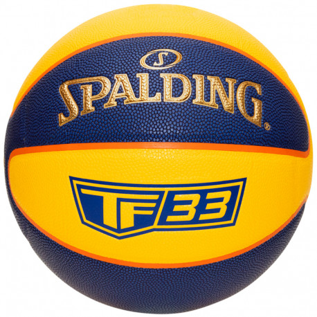 Ballon basket intérieur extérieur taille 6 TF 33 GOLD en caoutchouc T6 SPALDING