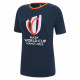 T-shirt COUPE DU MONDE DE RUGBY FRANCE 2023 adulte femme marine MACRON 