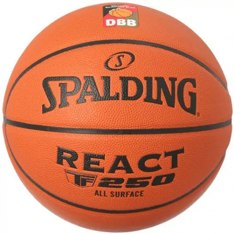 Ballon basket intérieur extérieur taille 5 DBB REACT TF 250 composite T5 SPALDING