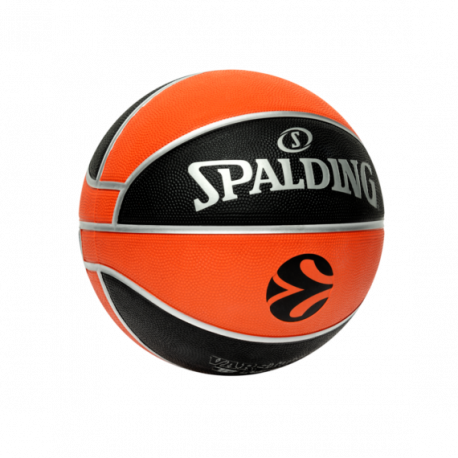 Ballon basket intérieur extérieur taille 5 EUROLEAGUE VARSITY TF 150 en caoutchouc T5 SPALDING