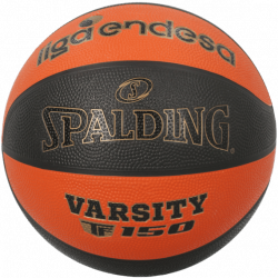 Ballon de Basket Taille 7 Intérieur Extérieur Spalding ACB Varsity TF 150 Caoutchouc Durable