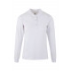 Polo coton femme HOBART manches longues blanc MUKUA