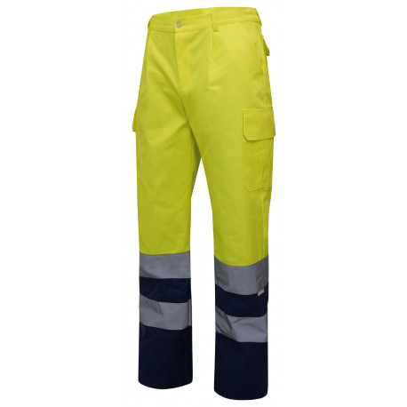 Pantalon bicolore multipoches Haute Visibilité VELILLA 303001