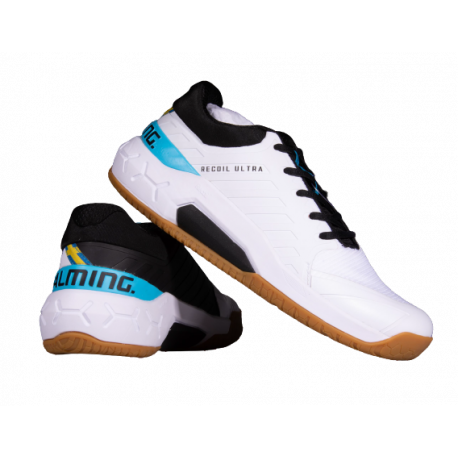 Chaussures Homme RECOIL ULTRA Blanc Noir Cyan SALMING