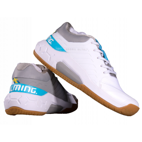 Chaussures Femme RECOIL ULTRA Blanc Gris Cyan SALMING