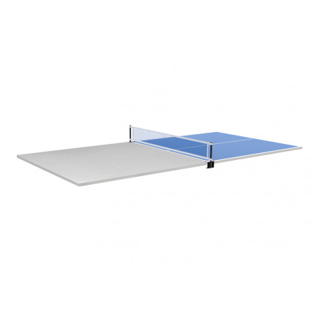 Plateau dinatoire réversible Ping Pong avec accessoires compatible tables de jeu 7 pieds Coloris blanc boisé De Faugères C050