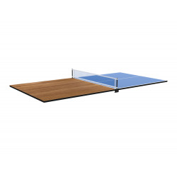 Plateau dinatoire réversible Ping Pong avec accessoires compatible tables de jeu 7 pieds Coloris hêtre boisé De Faugères C055