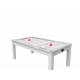 Air Hockey Toronto 7 pieds convertible en table à manger 8 personnes Coloris blanc laqué De Faugères