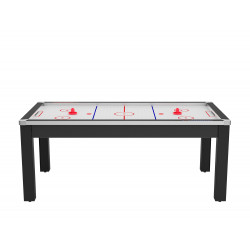 Air Hockey Toronto 7 pieds convertible en table à manger 8 personnes Coloris noir grainé De Faugères