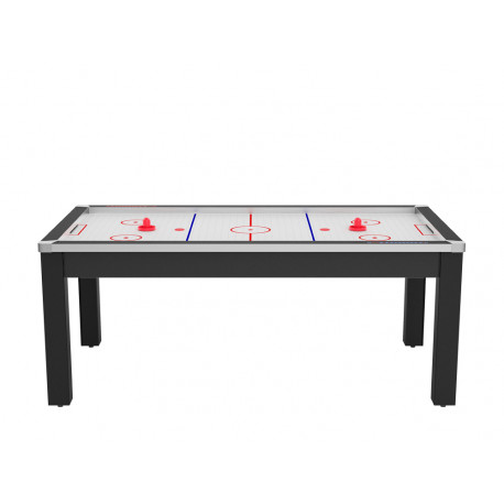 Air Hockey Toronto 7 pieds convertible en table à manger 8 personnes Coloris noir grainé De Faugères