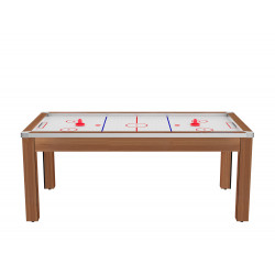 Air Hockey Toronto 7 pieds convertible en table à manger 8 personnes Coloris hêtre boisé De Faugères