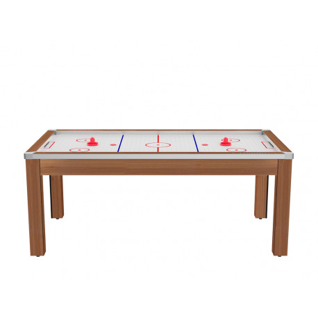 Air Hockey Toronto 7 pieds convertible en table à manger 8 personnes Coloris hêtre boisé De Faugères