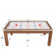 Air Hockey Toronto 7 pieds convertible en table à manger 8 personnes Coloris hêtre boisé De Faugères