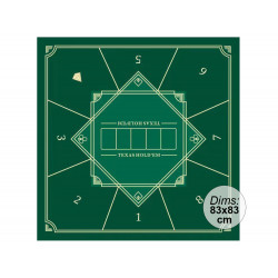 Tapis de poker carré 83 x 83 cm Vert DF SPORTS B195