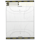 Lot de 20 feuilles tactiques Handball terrain complet POWERSHOT HA006