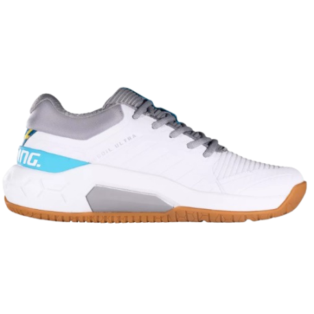 Chaussures Femme RECOIL ULTRA Blanc Gris Cyan SALMING